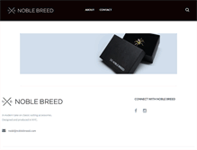 Tablet Screenshot of noblebreed.com